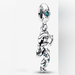 NEW Disney Aladdin princess Jasmine dangle silver 925 charm for Pandora Bracelet